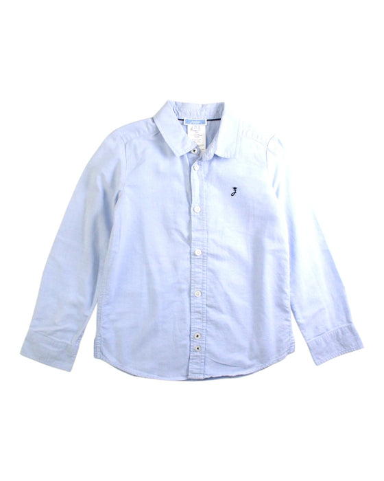 A Blue Long Sleeve Shirts from Jacadi in size 5T for boy. (Front View)