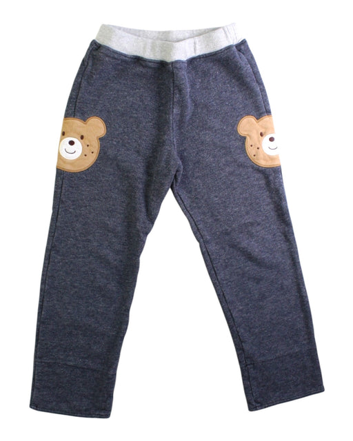 A Blue Casual Pants from Hot Biscuits Mikihouse in size 4T for boy. (Front View)