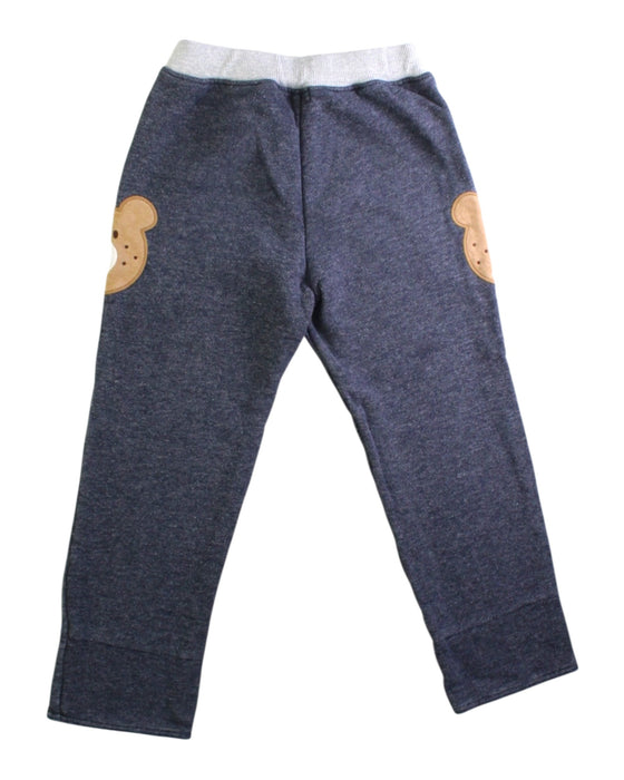 A Blue Casual Pants from Hot Biscuits Mikihouse in size 4T for boy. (Back View)