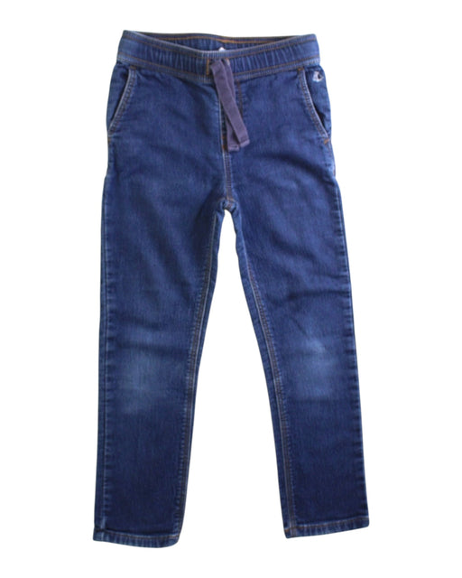 A Blue Jeans from Petit Bateau in size 6T for boy. (Front View)