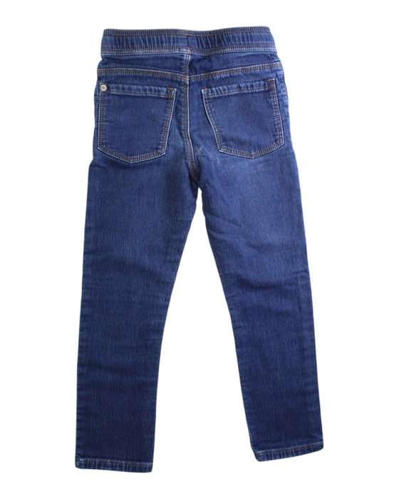 A Blue Jeans from Petit Bateau in size 6T for boy. (Back View)