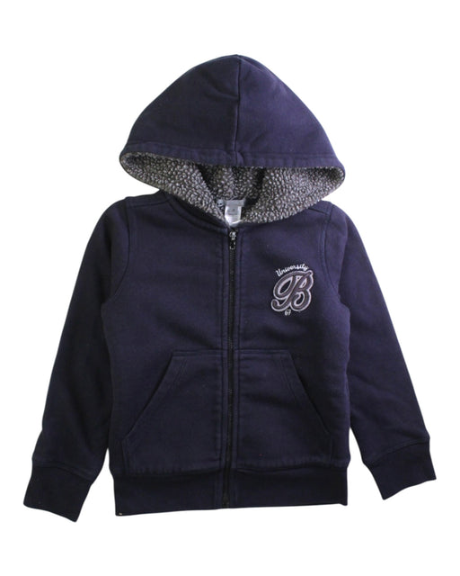 A Navy Hooded Sweatshirts from Bonpoint in size 4T for boy. (Front View)