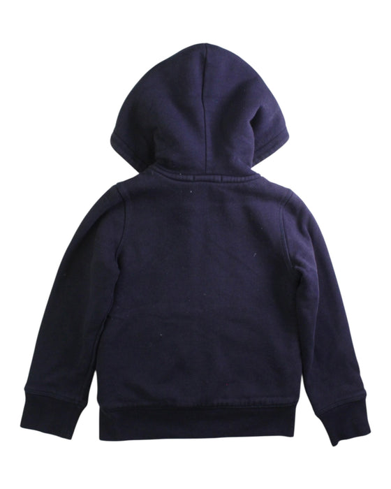 A Navy Hooded Sweatshirts from Bonpoint in size 4T for boy. (Back View)