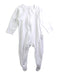 A White Onesies from purebaby in size 0-3M for neutral. (Front View)