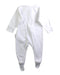 A White Onesies from purebaby in size 0-3M for neutral. (Back View)
