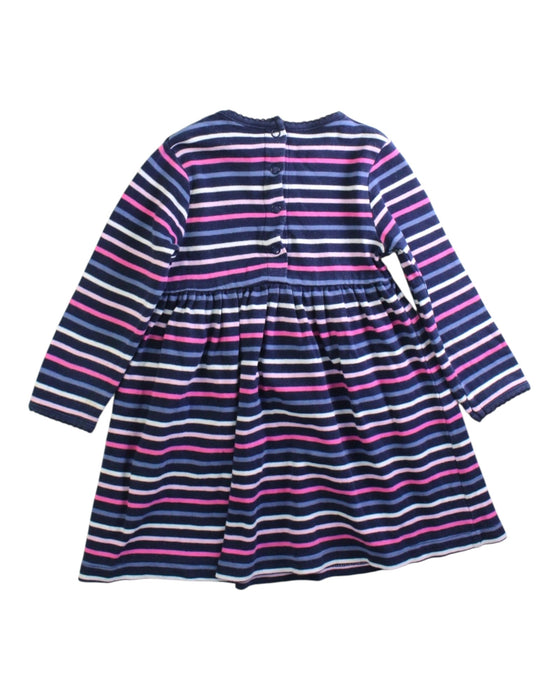 A Navy Long Sleeve Dresses from Jojo Maman Bébé in size 18-24M for girl. (Back View)