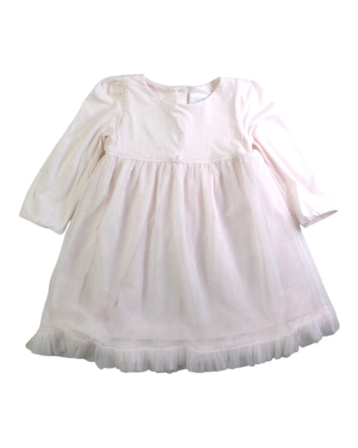 A White Long Sleeve Dresses from The Little White Company in size 6-12M for girl. (Front View)