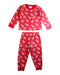 A Red Pyjama Sets from Jojo Maman Bébé in size 4T for neutral. (Front View)