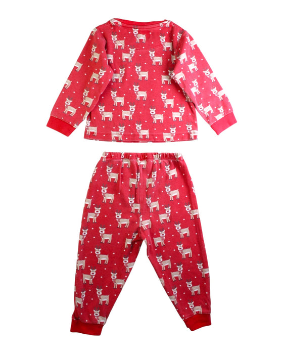 A Red Pyjama Sets from Jojo Maman Bébé in size 2T for neutral. (Back View)