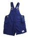 A Blue Overall Shorts from purebaby in size 3T for neutral. (Front View)