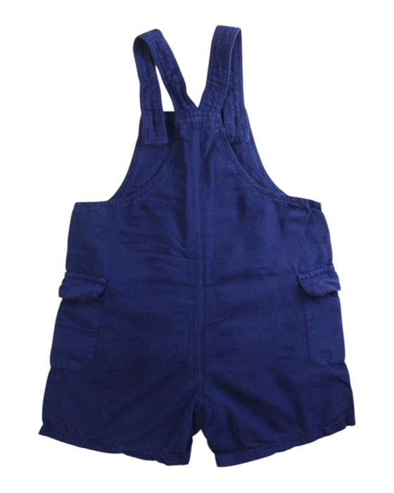 A Blue Overall Shorts from purebaby in size 3T for neutral. (Back View)