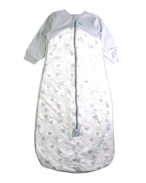 A Grey Sleepsacs from Love To Dream in size 18-24M for girl. (Front View)