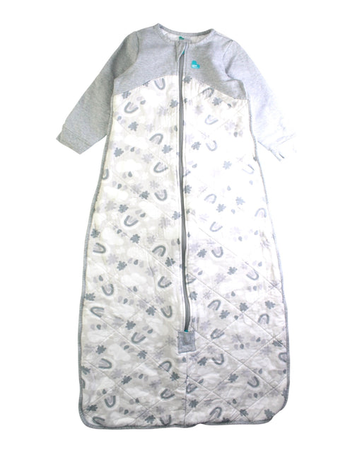 A Grey Sleepsacs from Love To Dream in size 18-24M for neutral. (Front View)
