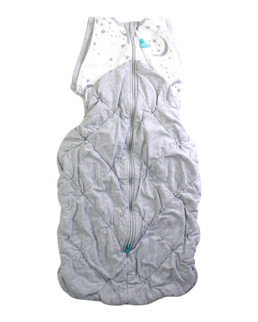 A Grey Sleepsacs from Love To Dream in size 6-12M for girl. (Front View)
