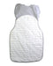 A Grey Sleepsacs from Love To Dream in size 3-6M for neutral. (Back View)