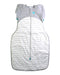 A Grey Sleepsacs from Love To Dream in size 6-12M for neutral. (Front View)