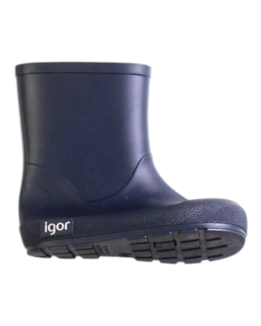A Black Rain Boots from Igor in size 3T for neutral. (Front View)