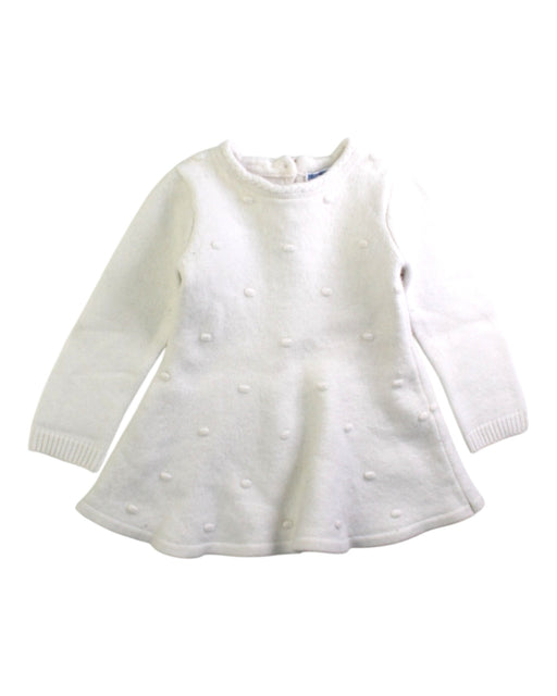 A White Sweater Dresses from Jacadi in size 3T for girl. (Front View)