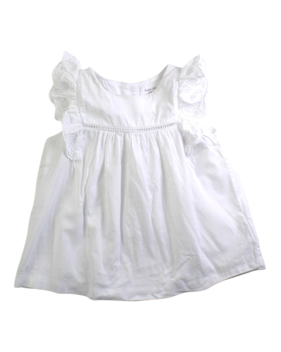 A White Sleeveless Tops from Ralph Lauren in size 6-12M for girl. (Front View)