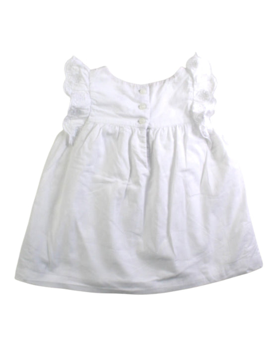 A White Sleeveless Tops from Ralph Lauren in size 6-12M for girl. (Back View)