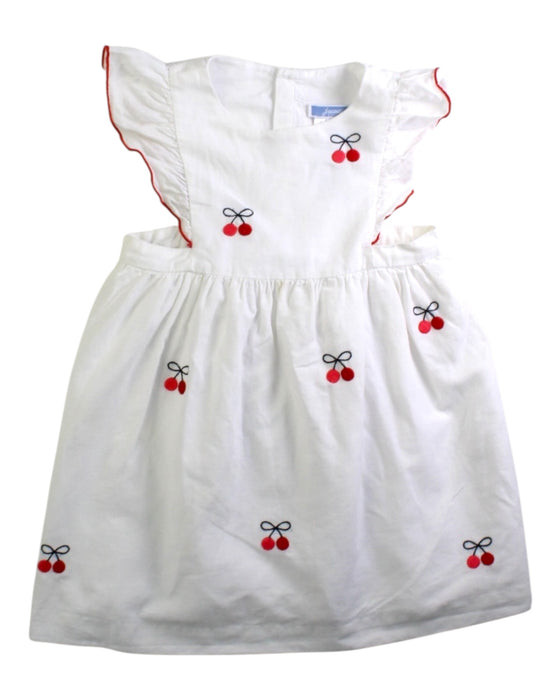 A White Sleeveless Dresses from Jacadi in size 3T for girl. (Front View)
