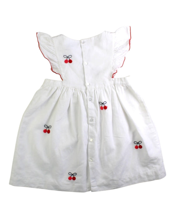 A White Sleeveless Dresses from Jacadi in size 3T for girl. (Back View)