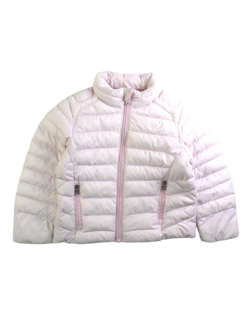 A White Puffer/Quilted Jackets from Polo Ralph Lauren in size 2T for girl. (Front View)