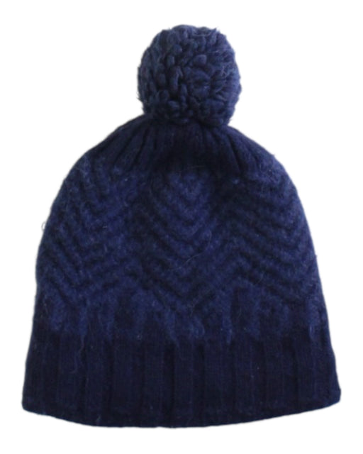 A Navy Winter Hats from Jacadi in size 6T for neutral. (Front View)