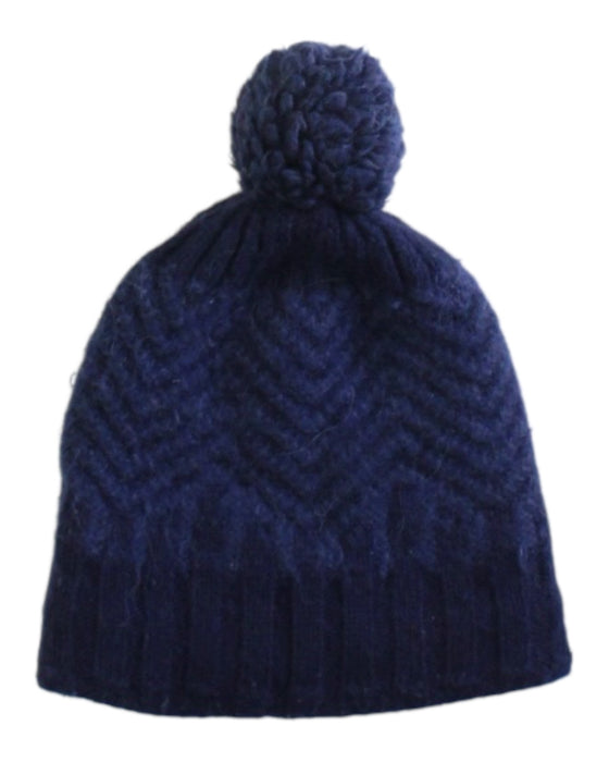 A Navy Winter Hats from Jacadi in size 6T for neutral. (Front View)