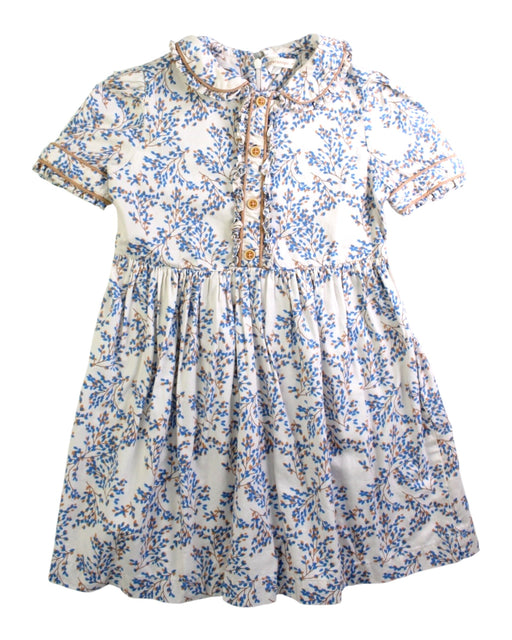 A Blue Short Sleeve Dresses from Gingersnaps in size 8Y for girl. (Front View)