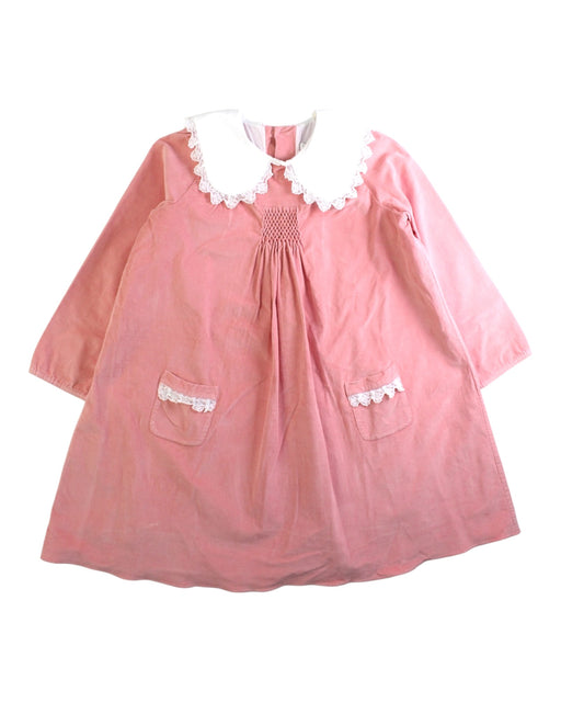 A Pink Long Sleeve Dresses from Strawberries & Cream in size 6T for girl. (Front View)