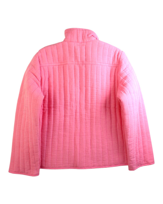 A Pink Puffer/Quilted Jackets from Bonton in size 10Y for girl. (Back View)