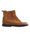 A Brown Booties from Il Gufo in size 6T for neutral. (Front View)