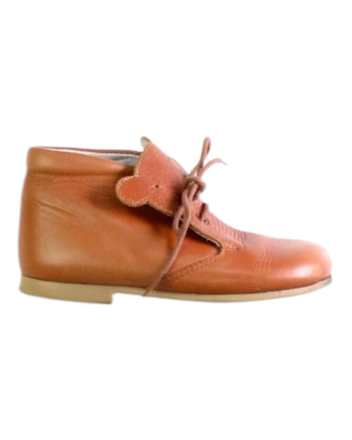 A Brown Casual Boots from Piulin in size 3T for boy. (Front View)