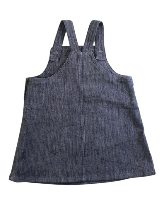 A Navy Overall Dresses from Dior in size 6-12M for girl. (Back View)