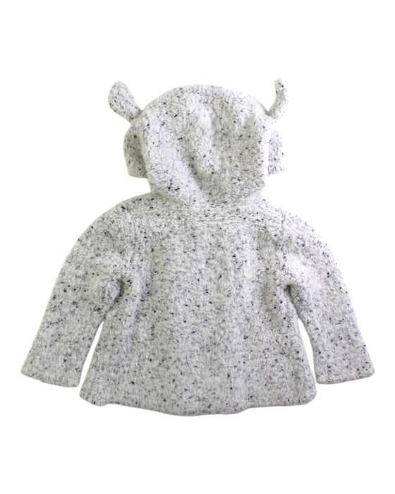 A Grey Lightweight Jackets from The Little White Company in size 3-6M for neutral. (Back View)