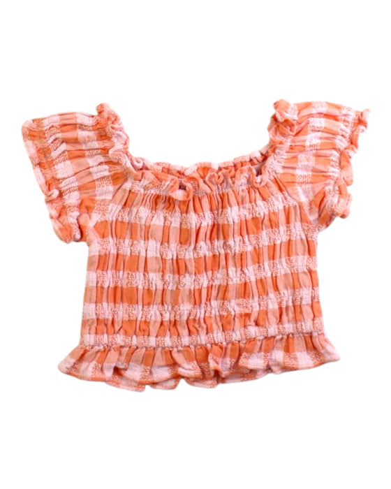 A Orange Short Sleeve Tops from Seed in size 2T for girl. (Front View)