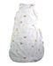 A White Sleepsacs from Little Crevette in size 6-12M for neutral. (Front View)