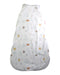 A White Sleepsacs from Little Crevette in size 6-12M for neutral. (Back View)