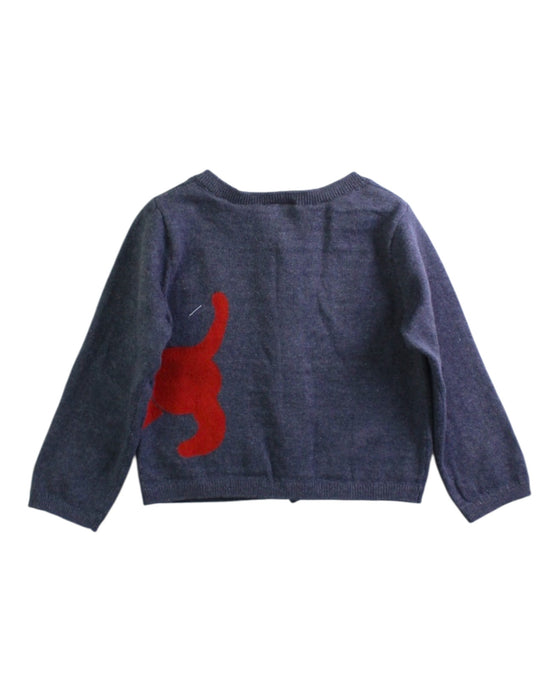 A Navy Cardigans from Jacadi in size 6-12M for neutral. (Back View)