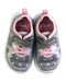 A Grey Sneakers from Clarks in size 12-18M for girl. (Back View)