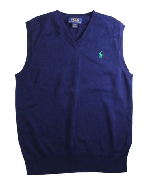 A Navy Sweater Vests from Polo Ralph Lauren in size 14Y for boy. (Front View)