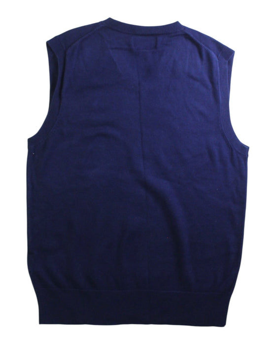 A Navy Sweater Vests from Polo Ralph Lauren in size 14Y for boy. (Back View)