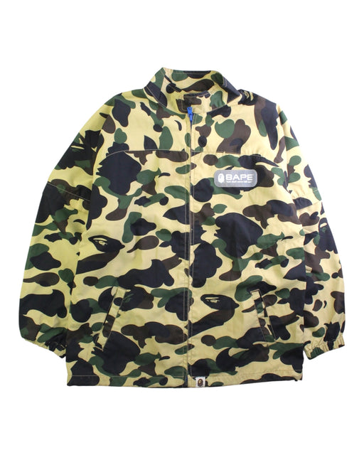 A Green Lightweight Jackets from BAPE KIDS in size 10Y for boy. (Front View)