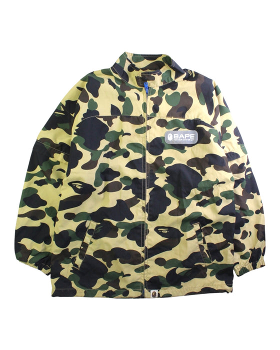 A Green Lightweight Jackets from BAPE KIDS in size 10Y for boy. (Front View)