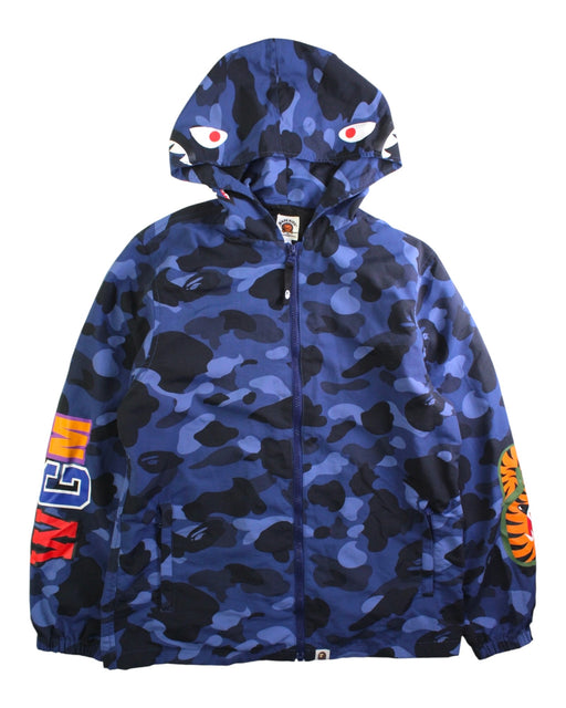 A Blue Lightweight Jackets from BAPE KIDS in size 14Y for boy. (Front View)