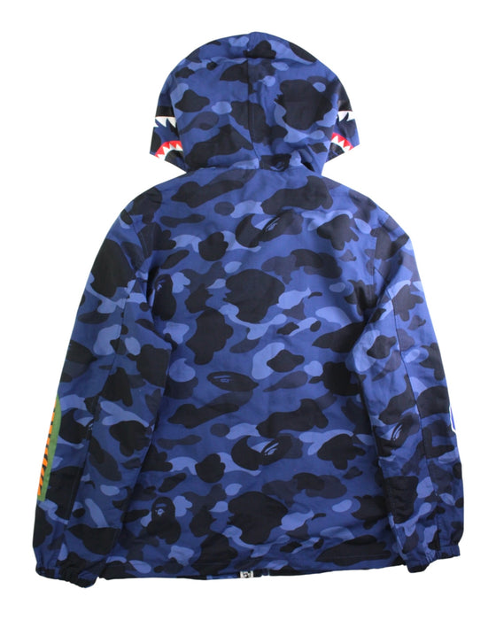 A Blue Lightweight Jackets from BAPE KIDS in size 14Y for boy. (Back View)