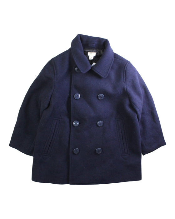A Navy Coats from Crewcuts in size 8Y for boy. (Front View)