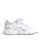 A White Sneakers from Dr. Kong in size 7Y for girl. (Front View)