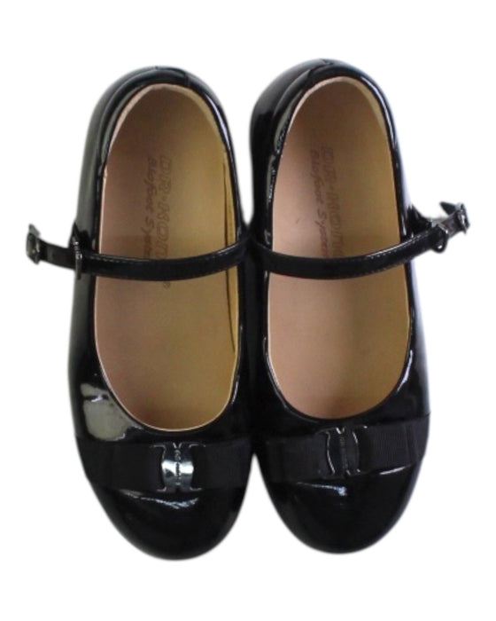 A Black Flats from Dr. Kong in size 7Y for girl. (Back View)